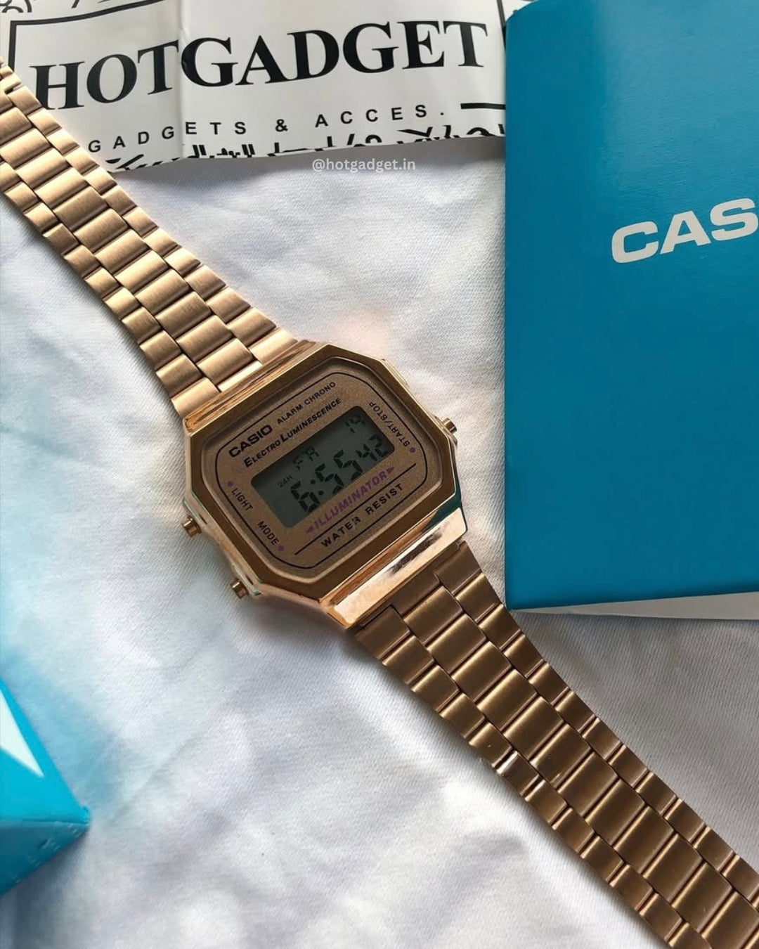 Vintage A168 Rose Gold (Digital Watch) - Main Image