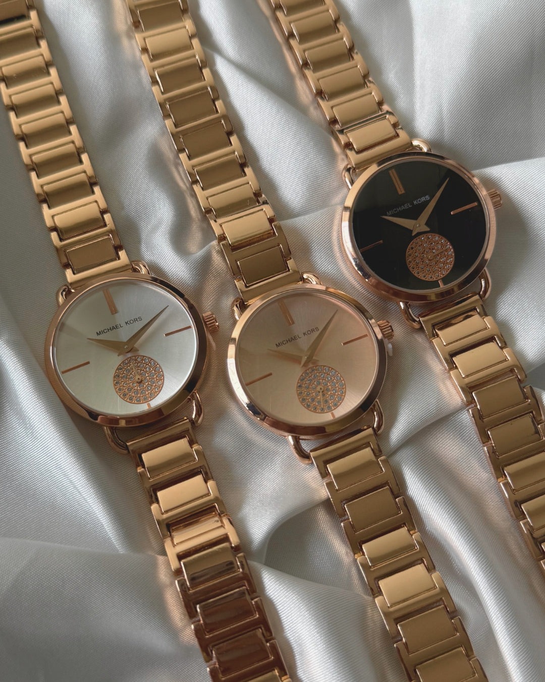 Kors Portia Rose Gold Mk3640 MK Portia 3640 (Chronograph Watch)