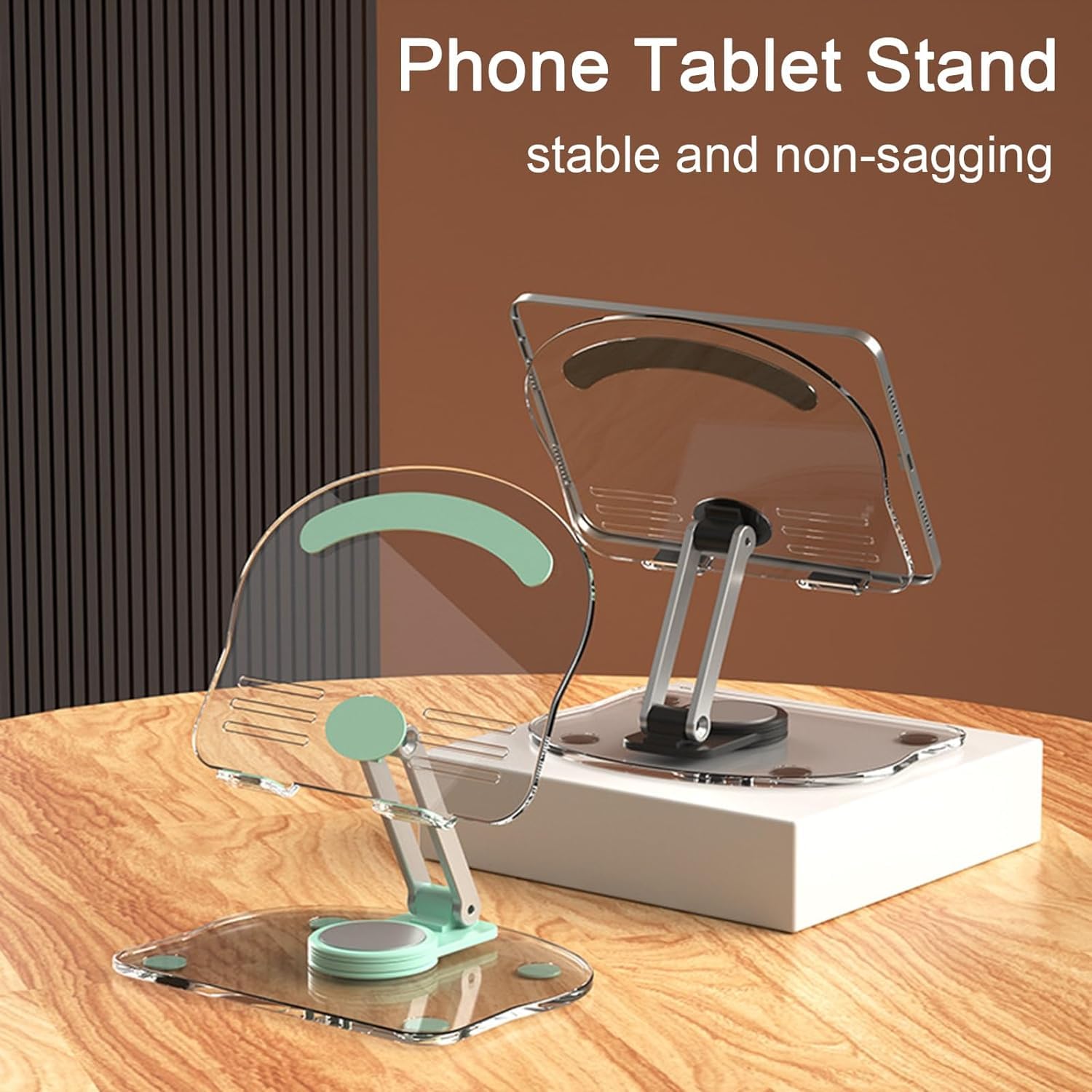 Mobile & iPad Stand with 360° Rotation